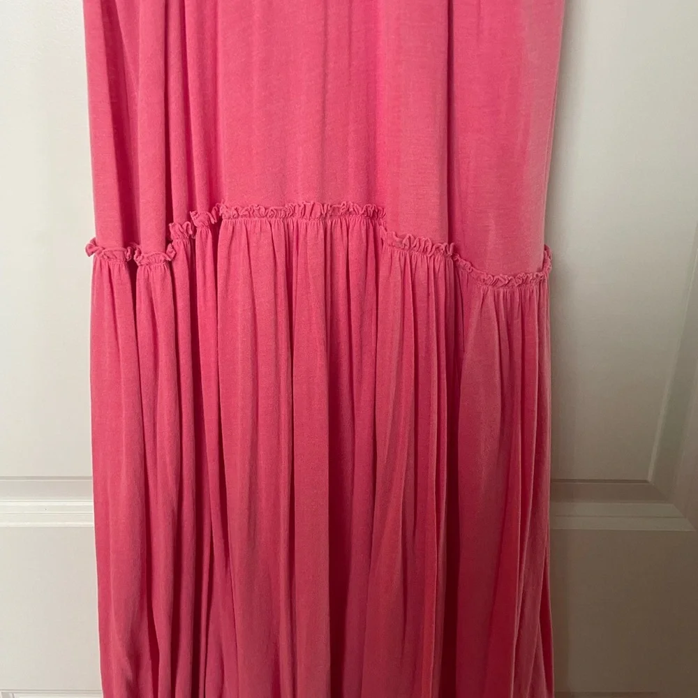 NWT Sundry Drop Waist Tiered Midi Dress - Picture 4 of 7